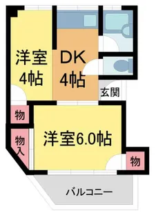 濱田マンション【2階】の間取り