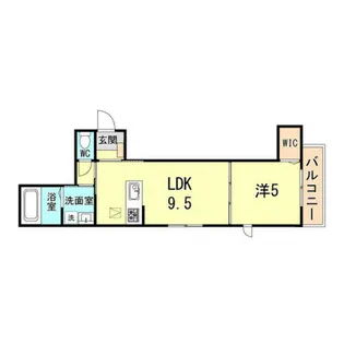 シックピエス西宮北口【3階】の間取り