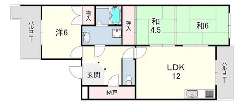 リバーサイド北別府【1階】の間取り