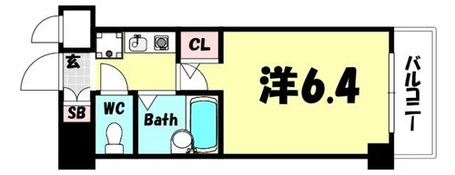 ワコーレ新神戸ステージ【4階】の間取り