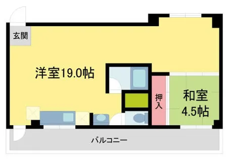 夙川カームマンション【6階】の間取り