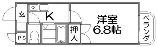 シャルマンm卓暁【2階】の間取り