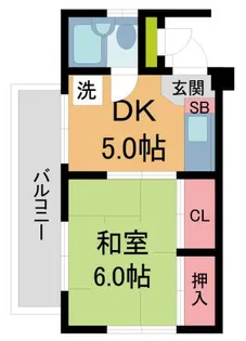 ドミール夙川【301号室】の間取り