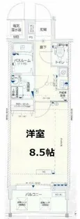 ピアグレース上本町【14階】の間取り