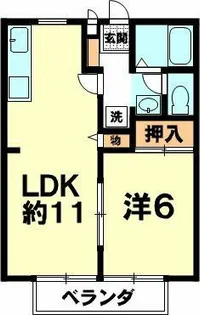 メゾンパレビラージュ【102号室】の間取り