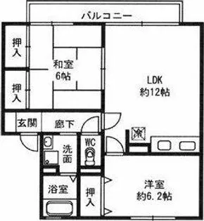 ドミール【105号室】の間取り