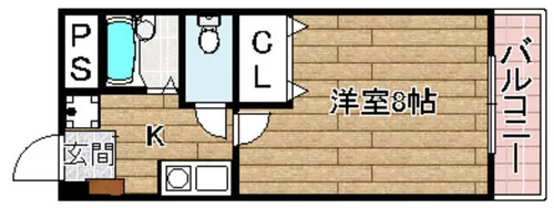 ビエント真上【102号室】の間取り