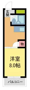 三甲イエム【402号室】の間取り