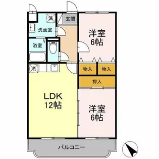 メゾンルミエール【3階】の間取り