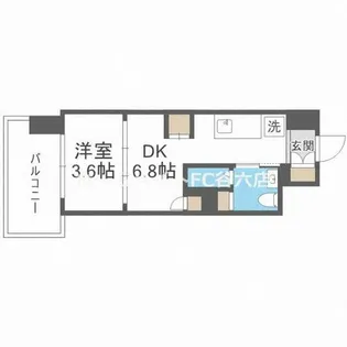 J.GRAN Court京町堀【2階】の間取り
