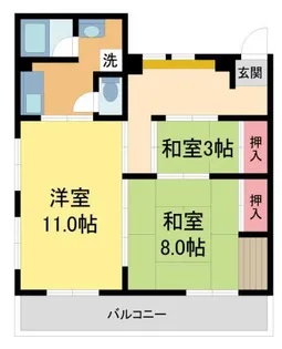 日東マンション【402号室】の間取り