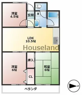 サテンサ堀久【3階】の間取り