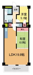 パラツィーナセシリア第2甲陽園【6階】の間取り