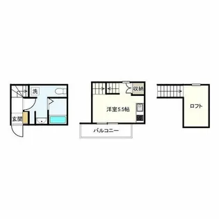 ル サブール【2階】の間取り