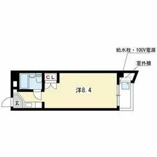 ビラ三秀神明【5階】の間取り