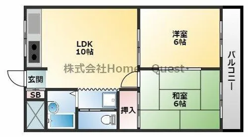ロイヤルエッグYAO【1階】の間取り