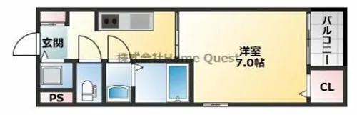 シェモワ八尾【4階】の間取り