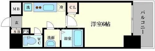 グランパシフィック長橋【8階】の間取り