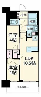 プレサンス名駅南ブリエ【4階】の間取り