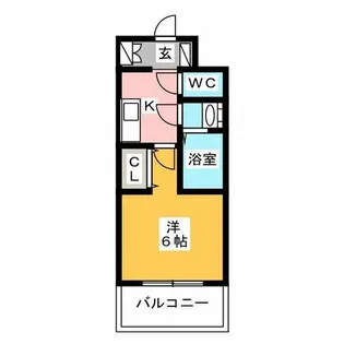 エステムプラザ博多駅南【5階】の間取り