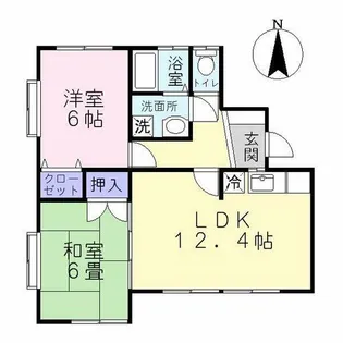 ベルクール長者原【2階】の間取り