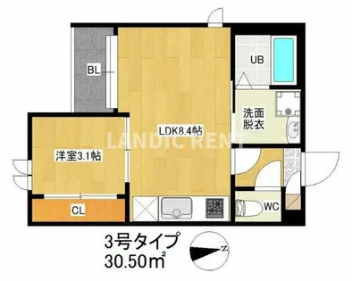 REGALEST大橋東【3階】の間取り