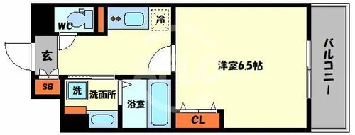 レジュールアッシュアーバンベイ【3階】の間取り