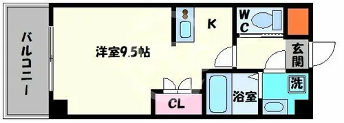 サンライフ北田辺【6階】の間取り