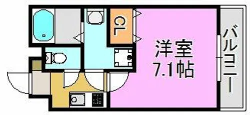 アッシュメゾン加美正覚寺Ⅱ【2階】の間取り