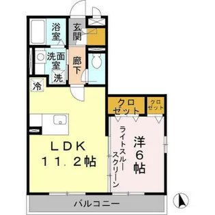 大阪府堺市西区鳳中町7丁【アパート】の間取り