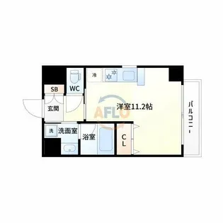 Dolce Vita 新大阪【7階】の間取り