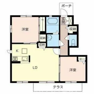 加東市河高(リラフォートA)【1階】の間取り