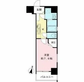 HRフロントリーガル難波WEST【5階】の間取り