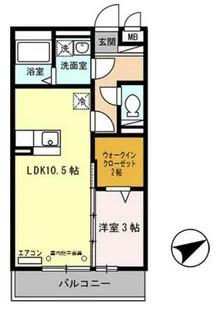 セジュール東阿保 B棟【1階】の間取り