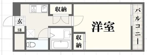 カルム北条【1階】の間取り