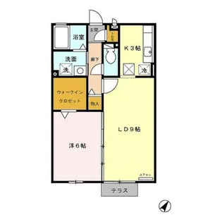 レセンテ鶴が沢【2階】の間取り