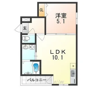 ポート フルール【2階】の間取り