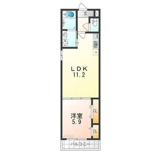 ポート フルール【3階】の間取り