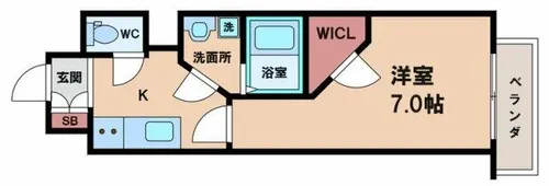 K’sResidence阿倍野昭和町【3階】の間取り