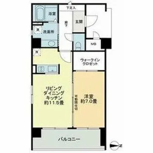 メゾン・ド山手【2階】の間取り