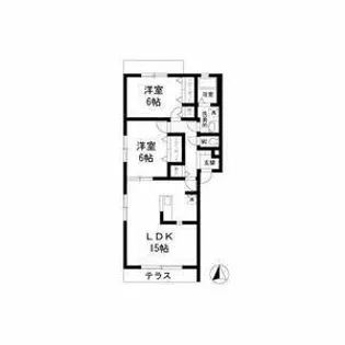 ユリ・コート亀の井【1階】の間取り