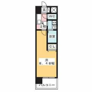 マリオン千代田【8階】の間取り