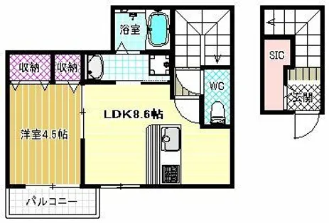 モモワンハウス【2階】の間取り