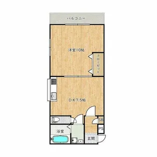 大阪府堺市東区北野田【マンション】の間取り