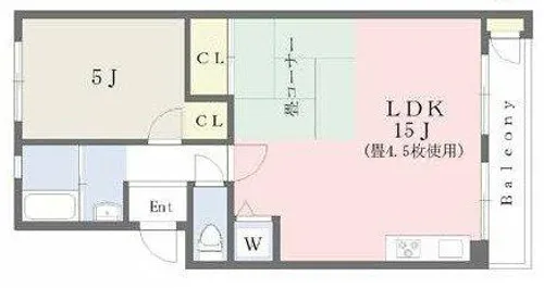 垂水農住5号棟【303号室】の間取り