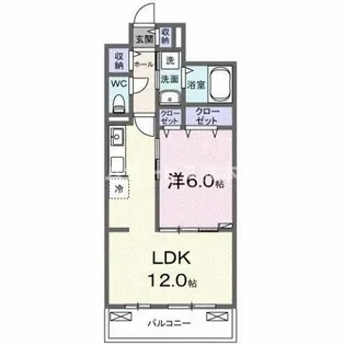 ポムドパン北花田【2階】の間取り