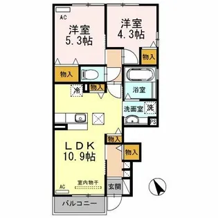 ソフィア【102号室】の間取り