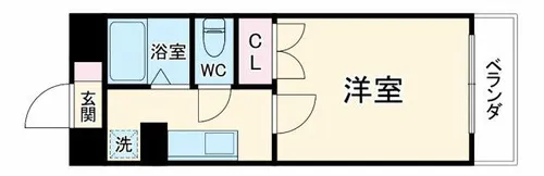 ライフコア那古野【12階】の間取り