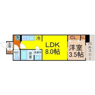 ファステート名古屋駅前アルティス【14階】の間取り