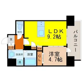 ファステートNAGOYA今池バレンシア【11階】の間取り